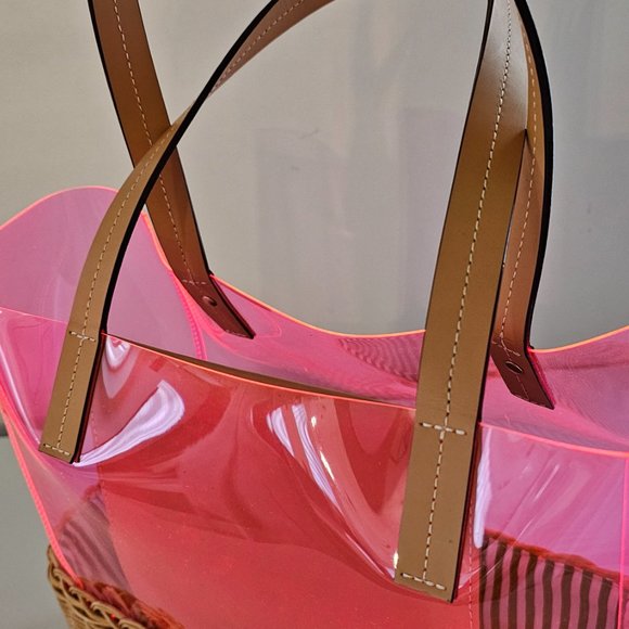 FRANCIS VALENTINE Wicker Pink Iridescent Tote - Picture 10 of 10